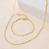Necklace Copper Plated With Real Gold Minimalist Style Regular Chain