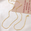 Necklace Copper Plated With Real Gold Minimalist Style Regular Chain