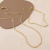 Necklace Copper Plated With Real Gold Minimalist Style Regular Chain