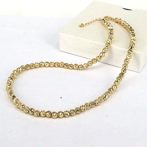 Necklace Copper Punk Geometric Mixed Gem Inlay Electroplating Water Wave Chain Women