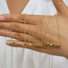 Necklace Copper Real Gold Electroplating O Word Chain Style For Women