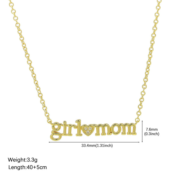 Necklace Copper Real Gold Electroplating O Word Chain Style For Women