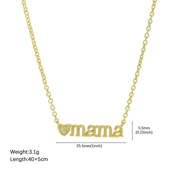 Necklace Copper Real Gold Electroplating O Word Chain Style For Women
