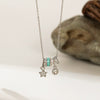 Necklace Copper Titanium Steel Star Heart Shape Bow Electroplating Women's Niche Light Luxury Pendant Accessories Clavicle Chain