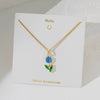 Necklace Copper Titanium Steel Star Heart Shape Bow Electroplating Women's Niche Light Luxury Pendant Accessories Clavicle Chain