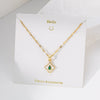 Necklace Copper Titanium Steel Star Heart Shape Bow Electroplating Women's Niche Light Luxury Pendant Accessories Clavicle Chain