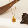 Necklace Copper Titanium Steel Star Heart Shape Bow Electroplating Women's Niche Light Luxury Pendant Accessories Clavicle Chain