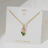 Necklace Copper Titanium Steel Star Heart Shape Bow Electroplating Women's Niche Light Luxury Pendant Accessories Clavicle Chain