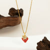 Necklace Copper Titanium Steel Star Heart Shape Bow Electroplating Women's Niche Light Luxury Pendant Accessories Clavicle Chain