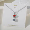 Necklace Copper Titanium Steel Star Heart Shape Bow Electroplating Women's Niche Light Luxury Pendant Accessories Clavicle Chain