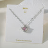 Necklace Copper Titanium Steel Star Heart Shape Bow Electroplating Women's Niche Light Luxury Pendant Accessories Clavicle Chain