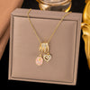 Necklace Copper Titanium Steel Star Heart Shape Bow Electroplating Women's Niche Light Luxury Pendant Accessories Clavicle Chain