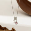 Necklace Copper Titanium Steel Star Heart Shape Bow Electroplating Women's Niche Light Luxury Pendant Accessories Clavicle Chain