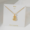 Necklace Copper Titanium Steel Star Heart Shape Bow Electroplating Women's Niche Light Luxury Pendant Accessories Clavicle Chain