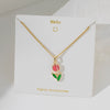 Necklace Copper Titanium Steel Star Heart Shape Bow Electroplating Women's Niche Light Luxury Pendant Accessories Clavicle Chain