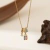 Necklace Copper Titanium Steel Star Heart Shape Bow Electroplating Women's Niche Light Luxury Pendant Accessories Clavicle Chain