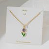 Necklace Copper Titanium Steel Star Heart Shape Bow Electroplating Women's Niche Light Luxury Pendant Accessories Clavicle Chain