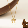 Necklace Copper Titanium Steel Star Heart Shape Bow Electroplating Women's Niche Light Luxury Pendant Accessories Clavicle Chain