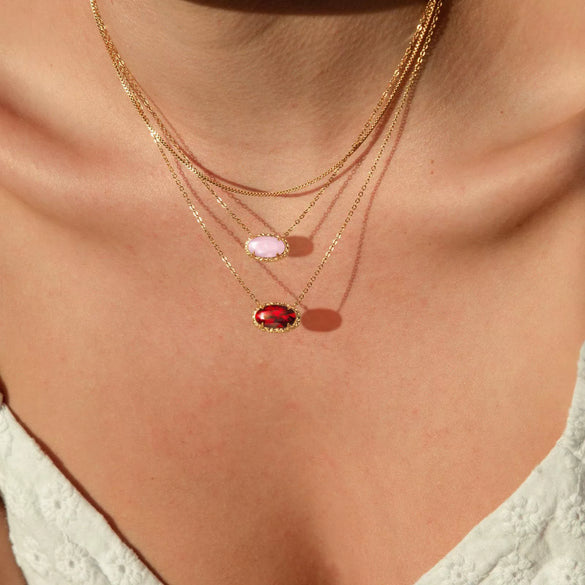 Necklace Copper Zircon Geometric Electroplating Fashion Niche Personality Jewelry