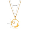 Necklace Copper Zircon Heart Shape Love Arrow Flower Pendant Fashion