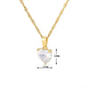 Necklace Copper Zircon Heart Shape Love Arrow Flower Pendant Fashion