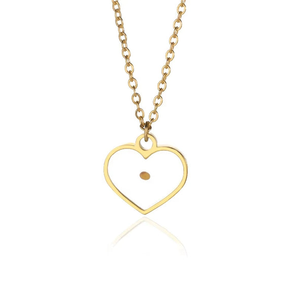Necklace Copper Zircon Heart Shape Love Arrow Flower Pendant Fashion