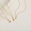 Necklace Copper Zircon Sixpointed Star Geometric Electroplating Ochain