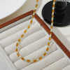 Necklace Crystal Ite Copper Geometric Handmade