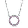 Necklace Crystal Zircon Pendant Snake Bone Chain Copper Geometric Flower Style