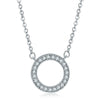 Necklace Crystal Zircon Pendant Snake Bone Chain Copper Geometric Flower Style