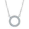 Necklace Crystal Zircon Pendant Snake Bone Chain Copper Geometric Flower Style