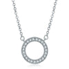 Necklace Crystal Zircon Pendant Snake Bone Chain Copper Geometric Flower Style