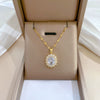 Necklace Eggshaped Copper Titanium Steel Geometric Cartoon Diamond Styling