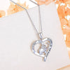 Necklace Elephant Zodiac Love Shaped Copper Mixed Gemstone Inlay Zirconia O Chain Women's