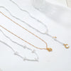 Necklace Fake Pearl Star Shape Electroplating Women's Minimalist