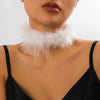 Necklace Feather Geometric Handmade Ribbon For Women