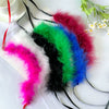 Necklace Feather Ribbon Handmade Geometric Dark Style