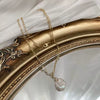 Necklace Fresh Water Pearl Alloy Mixed Gem Inlay Geometric Electroplating Snake Bone Chain