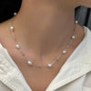 Necklace Freshwater Pearl Alloy Copper Ochain Electroplating Light Luxury Niche Design Unisex