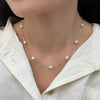 Necklace Freshwater Pearl Alloy Copper Ochain Electroplating Light Luxury Niche Design Unisex
