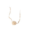 Necklace Freshwater Pearl Ball Copper Crystal Flower Handmade Women's Natural Style