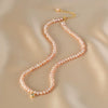 Necklace Freshwater Pearl Copper Alloy Near Circle Natural Design