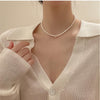 Necklace Freshwater Pearl Copper Alloy Near Circle Natural Design