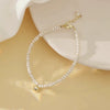 Necklace Freshwater Pearl Copper Alloy Near Circle Natural Design