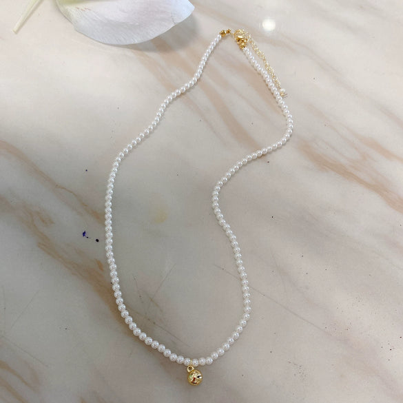 Necklace Freshwater Pearl Copper Alloy Near Circle Natural Design
