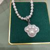 Necklace Freshwater Pearl Copper Cute Cat's Claw Meat Pad Natural Flat Round Rose Buns Round