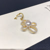 Necklace Freshwater Pearl Copper Round Fashion Minimalist Sweet Flower Universal Buckle Pendant