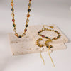 Necklace Freshwater Pearl Geometric Design Light Luxury