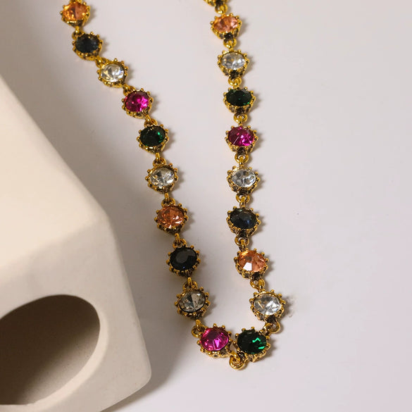 Necklace Freshwater Pearl Geometric Design Light Luxury