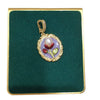 Necklace Freshwater Pearl Natural Ancient Style Gold Pendant Copper Accessories Rice Water Shape